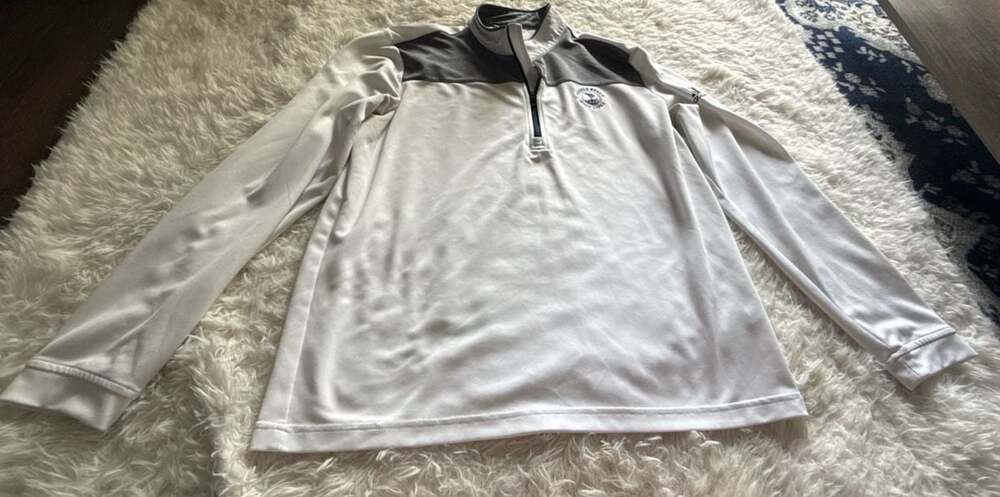Adidas Pebble Beach Golf Links 1/4 Zip Long Sleeve Performance Pullover